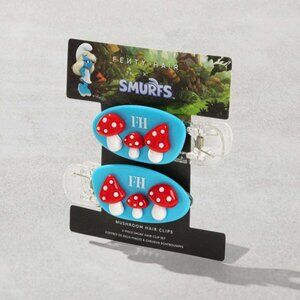 Fenty Beauty Mushroom Clips 2-Piece Smurf Hair Clip Set